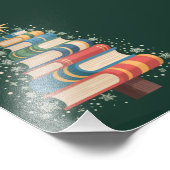 クリスマス先生ブックスツリークリスマス読ズホリデー フォトプリント            (角)