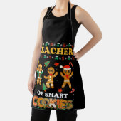 クリスマス先生ホリデー先生オブ頭が切れるクッキー エプロン (インサイチュ)