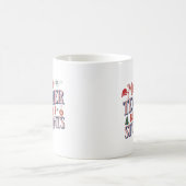 クリスマス先生メリーと明るいおもしろいの コーヒーマグカップ (中央)