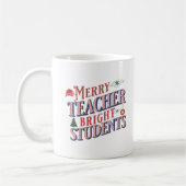 クリスマス先生メリーと明るいおもしろいの コーヒーマグカップ (左)