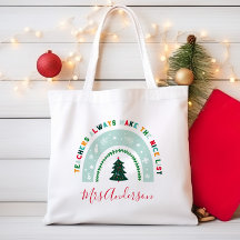 クリスマス先生レインボーナイスリストかわいいギフト