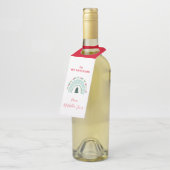 クリスマス先生レインボーナイスリストかわいいギフト ボトルネックタグ (アングル)