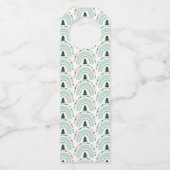 クリスマス先生レインボーナイスリストかわいいギフト ボトルネックタグ (裏面)