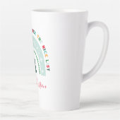 クリスマス先生レインボーニーニースリストかわいいギフトコフ カフェラテマグ (右)