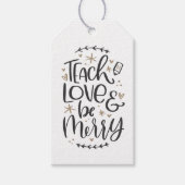 クリスマス先生引用文ギフトラベル ギフトタグ (正面)