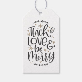 クリスマス先生引用文ギフトラベル ギフトタグ