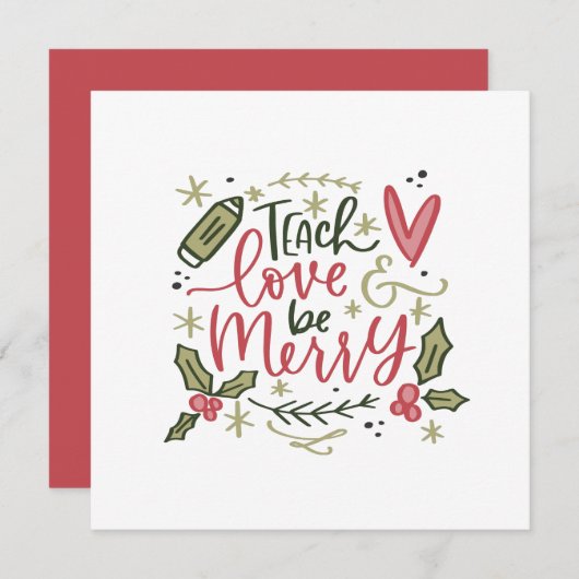 クリスマス先生引用文 (正面/裏面)