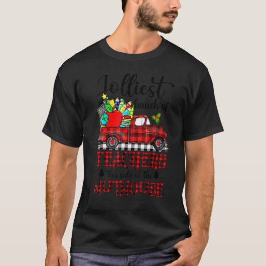 クリスマス先生最高のバンチオブ先生 Tシャツ (正面)