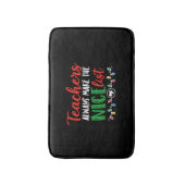 クリスマス先生、クリスマスナイスリスト バスマット (正面縦)