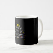 クリスマス先生 – クリスマスマス先生ツリー コーヒーマグカップ (正面右)