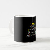 クリスマス先生 – クリスマスマス先生ツリー コーヒーマグカップ (正面左)