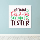 クリスマス公式クッキー試験機 キャンバスプリント (インサイチュ (ウッドフロア))