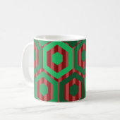 クリスマス六角形 コーヒーマグカップ (正面左)
