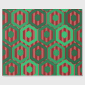 クリスマス六角形 ラッピングペーパー (フラット)