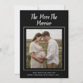 クリスマス写真でベビージョイを発表 | クリスマス出産発表写真 シーズンカード (正面)