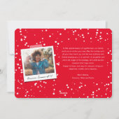 クリスマス写真で最も盛り上がったおもしろい年の写真 シーズンカード (裏面)