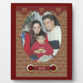クリスマス写真のプラークビクトリアンデザイン フォトプラーク (正面)