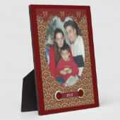 クリスマス写真のプラークビクトリアンデザイン フォトプラーク (側面)