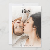 クリスマス写真のホリデーカードを喜ぶ シーズンカード (正面)