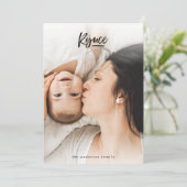 クリスマス写真のホリデーカードを喜ぶ シーズンカード (スタンド正面)