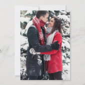 クリスマス写真の冬パーソナライズされたのクリスマス 招待状 (裏面)