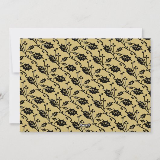 クリスマス写真の後を楽しく シーズンカード (裏面)