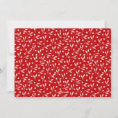 クリスマス写真の後を楽しく シーズンカード (裏面)