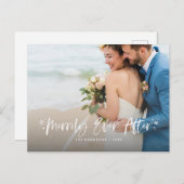 クリスマス写真の後を楽しく シーズンポストカード (正面/裏面)