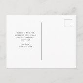 クリスマス写真の後を楽しく シーズンポストカード (裏面)