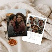 クリスマス写真の後、楽しく書ける シーズンカード