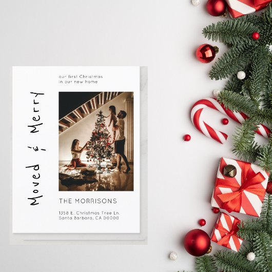 クリスマス写真の移動と新メリーしいアドレスの移動 ポストカード
