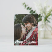 クリスマス写真はがき |あいさつカスタム文 ポストカード (スタンド正面)