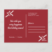 クリスマス写真はがき |あいさつカスタム文 ポストカード (裏面)