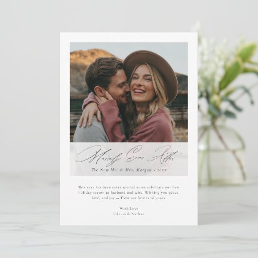 クリスマス写真を撮って楽しく過ごす シーズンカード (スタンド正面)