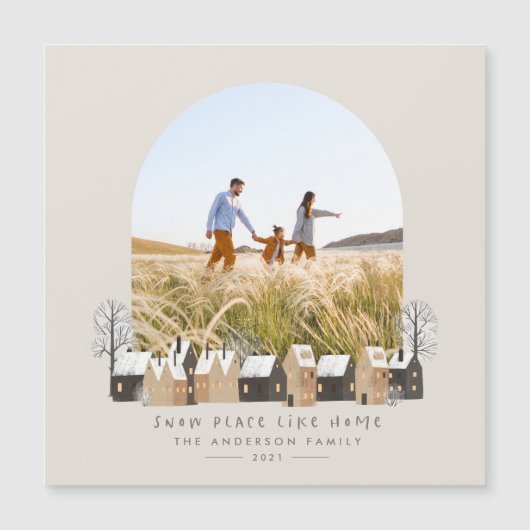 クリスマス写真アーチ北欧モダン自然 (正面)