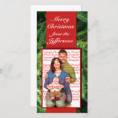 クリスマス写真カスタム写真テンプレート シーズンカード (正面/裏面)