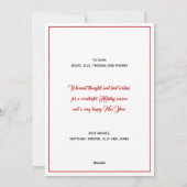 クリスマス写真カード ハッピーハウリデイズの子犬 シーズンカード (裏面)