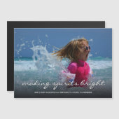 クリスマス写真クリスマスの子供たちがスピリッツを明るく (正面/裏面)