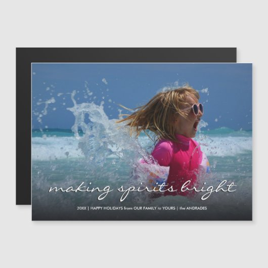 クリスマス写真クリスマスの子供たちがスピリッツを明るく (正面/裏面)