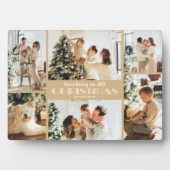 クリスマス写真コラージュを思い出す フォトプラーク (正面)