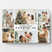 クリスマス写真コラージュを思い出す フォトプラーク (正面)