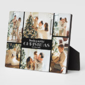 クリスマス写真コラージュを思い出す フォトプラーク (側面)