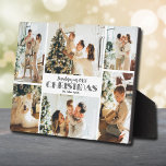 クリスマス写真コラージュを思い出す フォトプラーク<br><div class="desc">6枚の写真コラージュ、あなたの家族の名前、シックな白いレタリングの「20XXクリスマスを思い出す」という言葉は、ハードボードのパネルに直接置かれ、簡単拭きクリーンな表面と驚くほど鮮明な画像を得る。テーブルの上に、棚や机の上に、イーゼルを組み込んだこのプラーク素晴らしは、あなたの休日の思い出の記念のためである。ライブデザインサービス救済は、必要なデザインレイアウトをもし使用できる。</div>