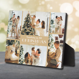 クリスマス写真コラージュを思い出す フォトプラーク