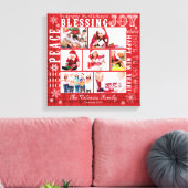 クリスマス写真コラージュ完全にカスタマイズ可能なキャンバス キャンバスプリント (インサイチュ (リビング))
