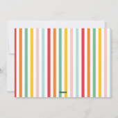 クリスマス写真コラージュ虹かわいいおもしろい シーズンカード (裏面)