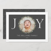 クリスマス写真ジョイ水カラーリース炭 (正面/裏面)