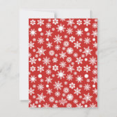 クリスマス写真テンプレートかわいいクリスマスカード シーズンカード (裏面)