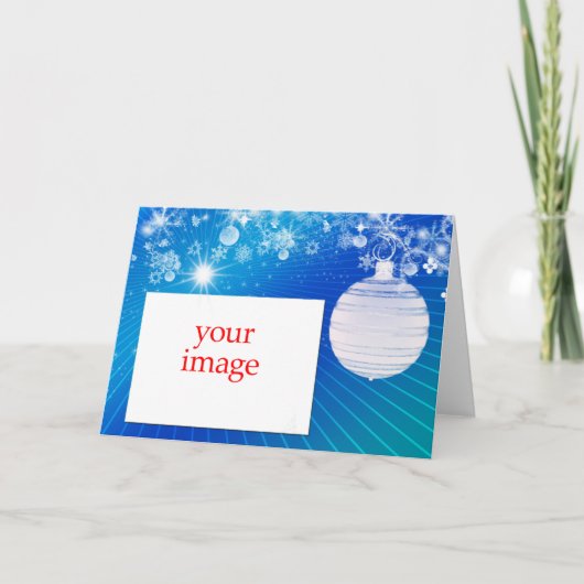 クリスマス写真テンプレートカード シーズンカード (正面)