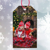 クリスマス写真テンプレートギフトラベル ギフトタグ